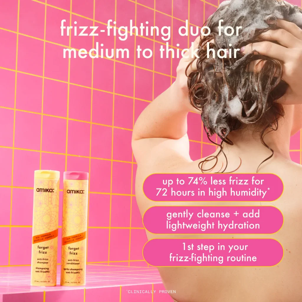 Amika Forget Frizz Shampoo - Image 3