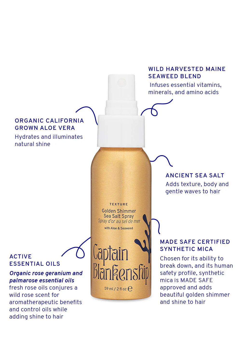 Captain Blankenship Golden Shimmer Salt Spray - Image 3