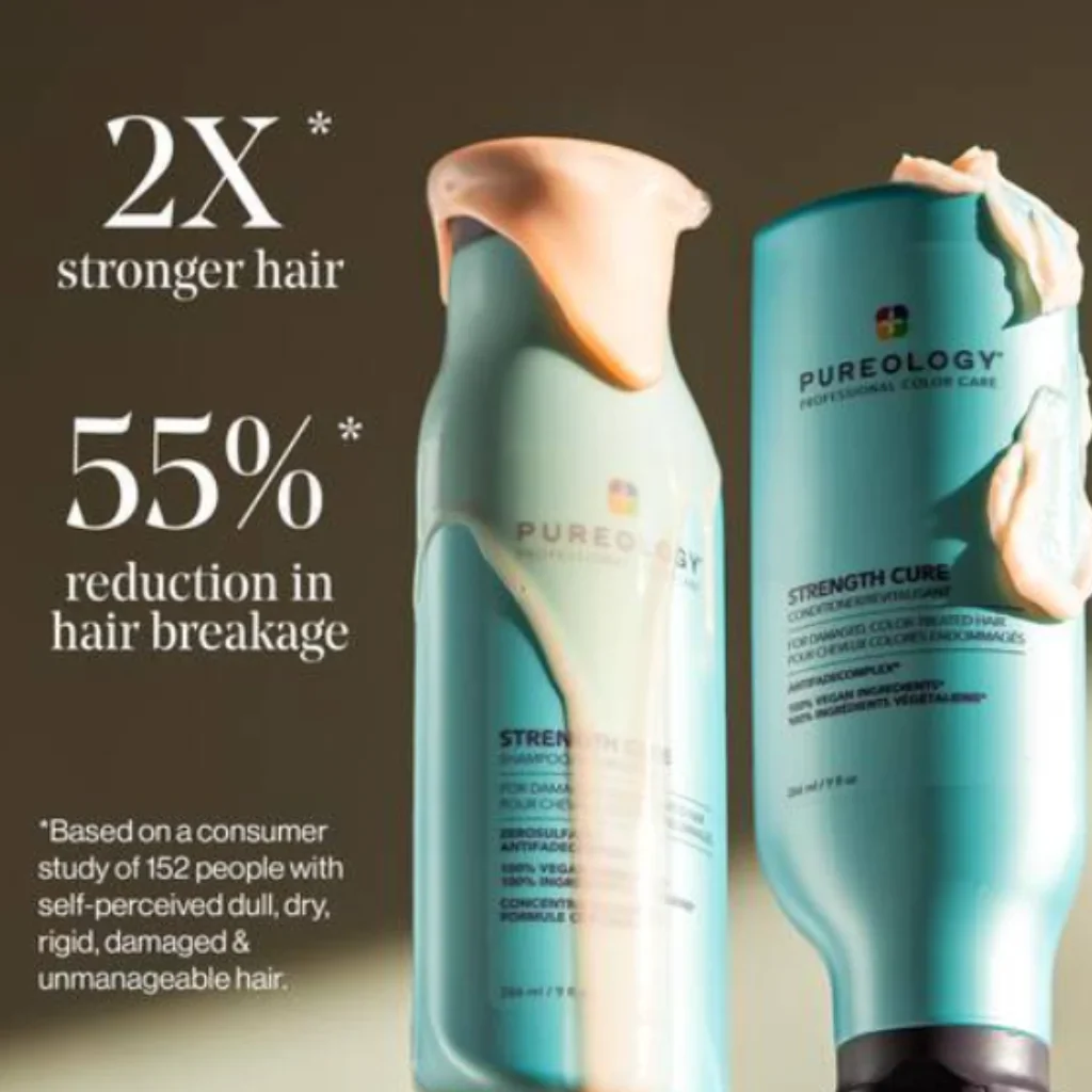 Pureology Strength Cure Shampoo & Conditioner Set - Image 6